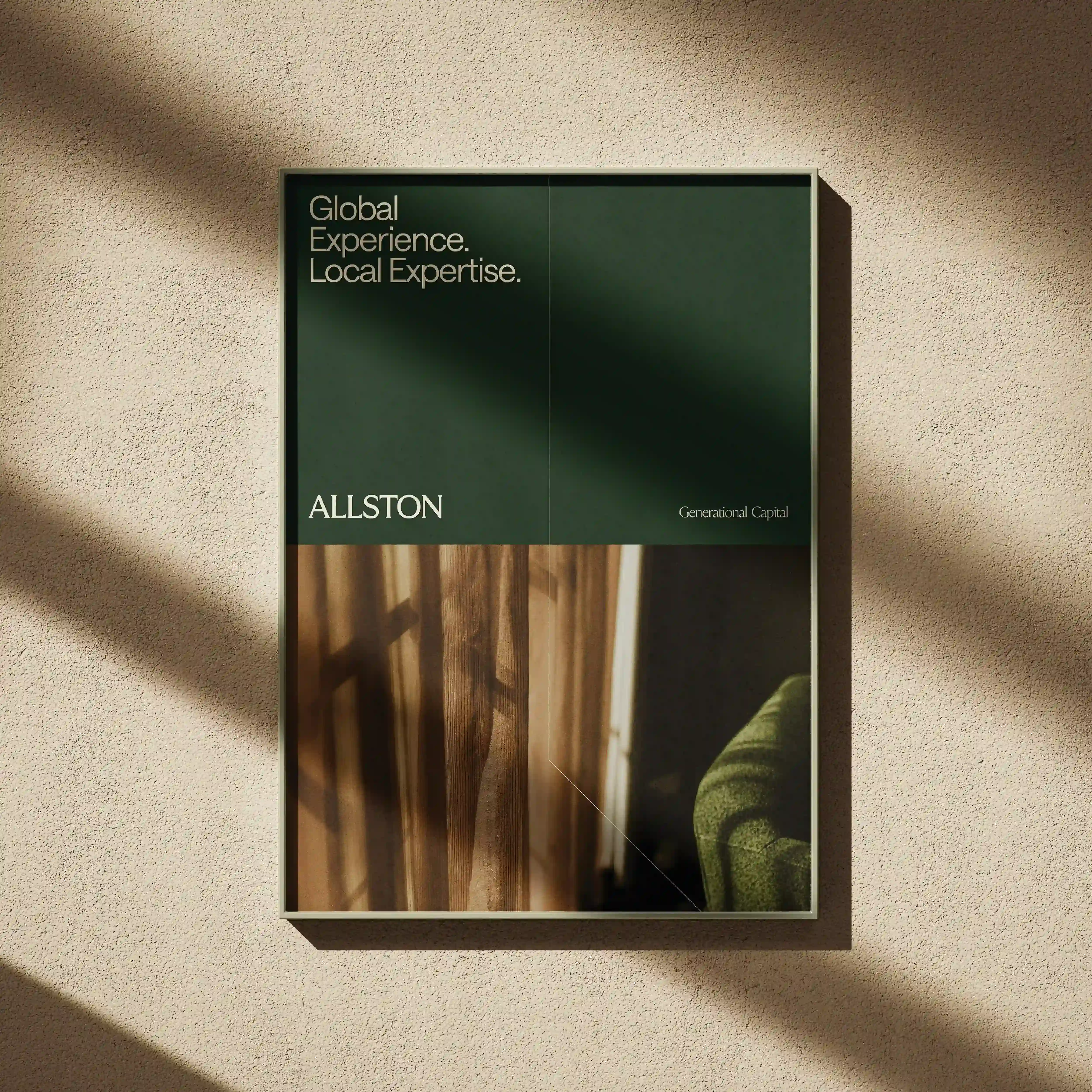 Brand colours in application.